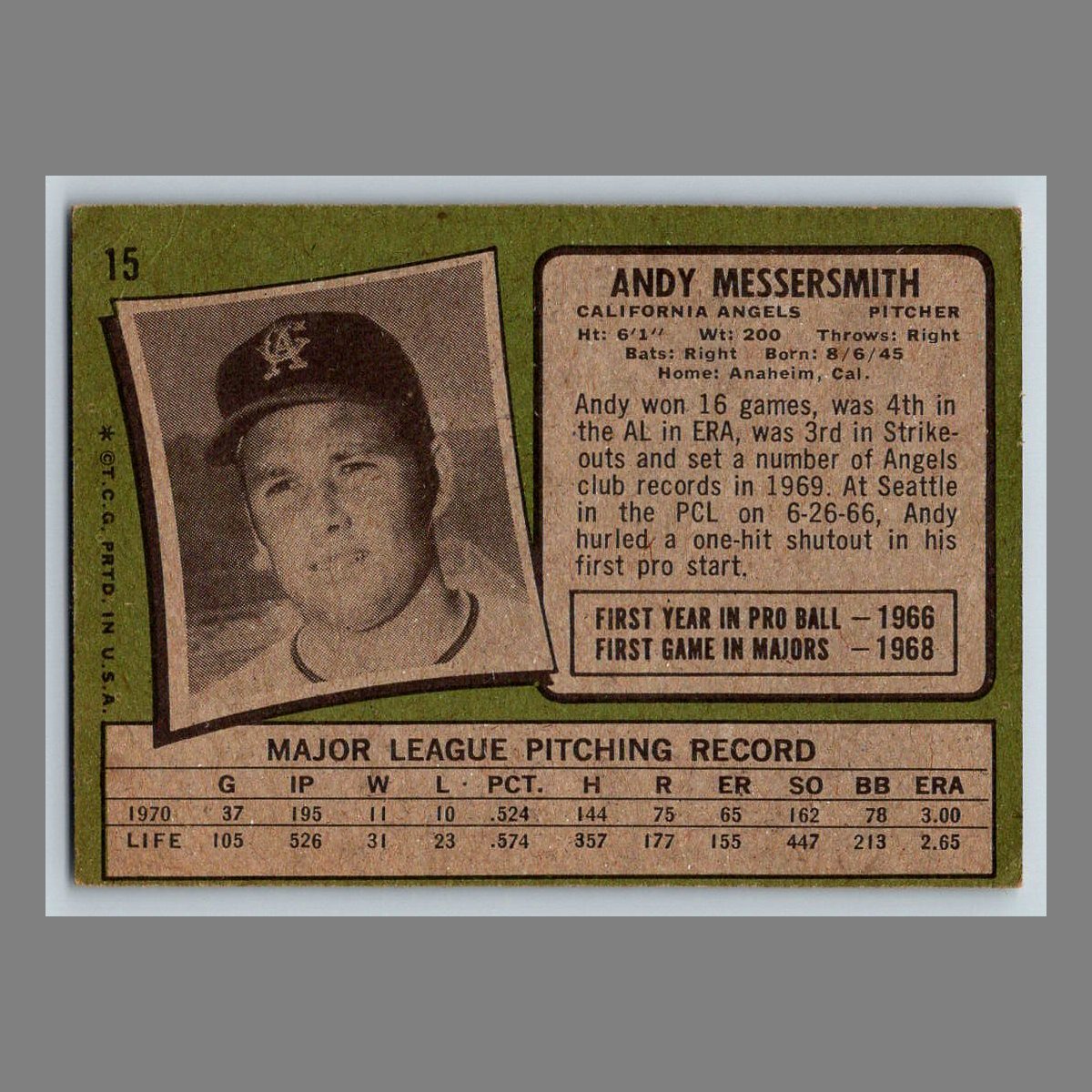 1971 Topps Baseball Cards #1 - 199 | You Pick | Complete Your Set - Picture 25 of 307