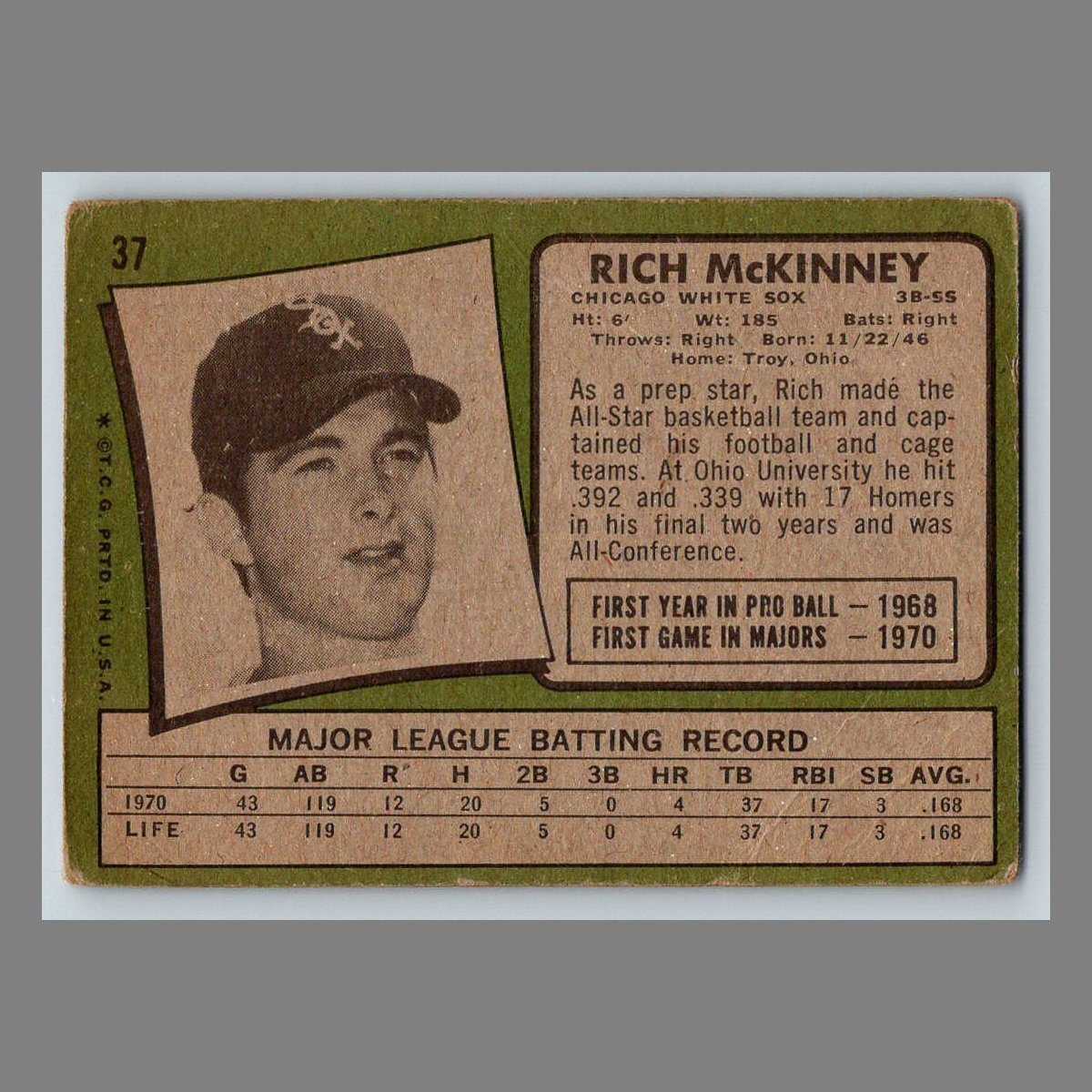 1971 Topps Baseball Cards #1 - 199 | You Pick | Complete Your Set - Picture 61 of 307