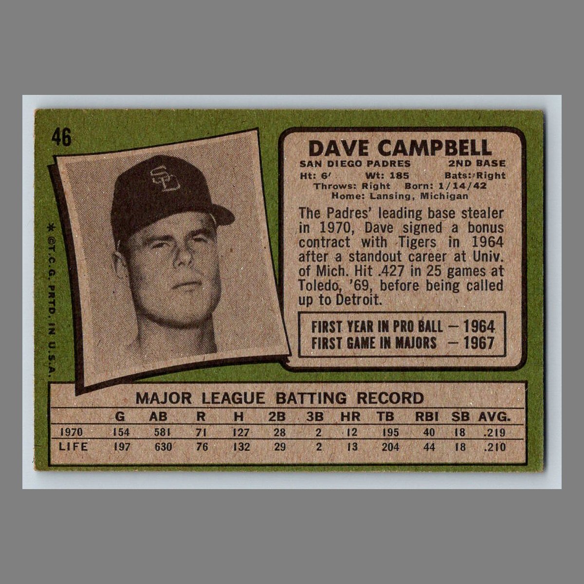 1971 Topps Baseball Cards #1 - 199 | You Pick | Complete Your Set - Picture 71 of 307