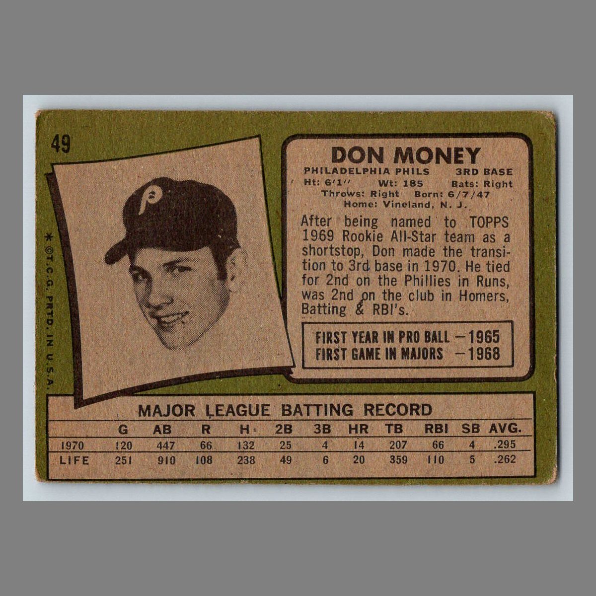 1971 Topps Baseball Cards #1 - 199 | You Pick | Complete Your Set - Picture 75 of 307