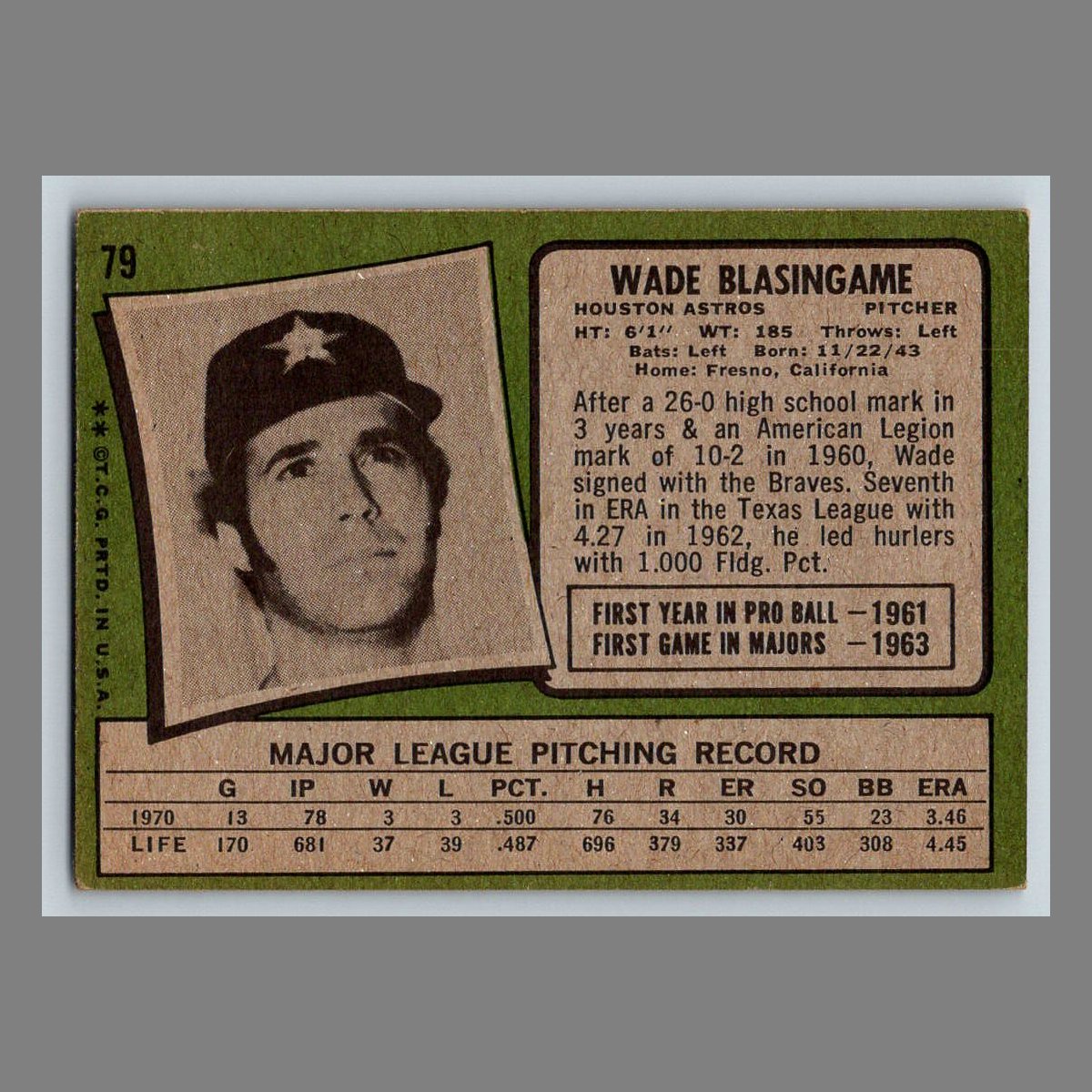 1971 Topps Baseball Cards #1 - 199 | You Pick | Complete Your Set - Picture 123 of 307