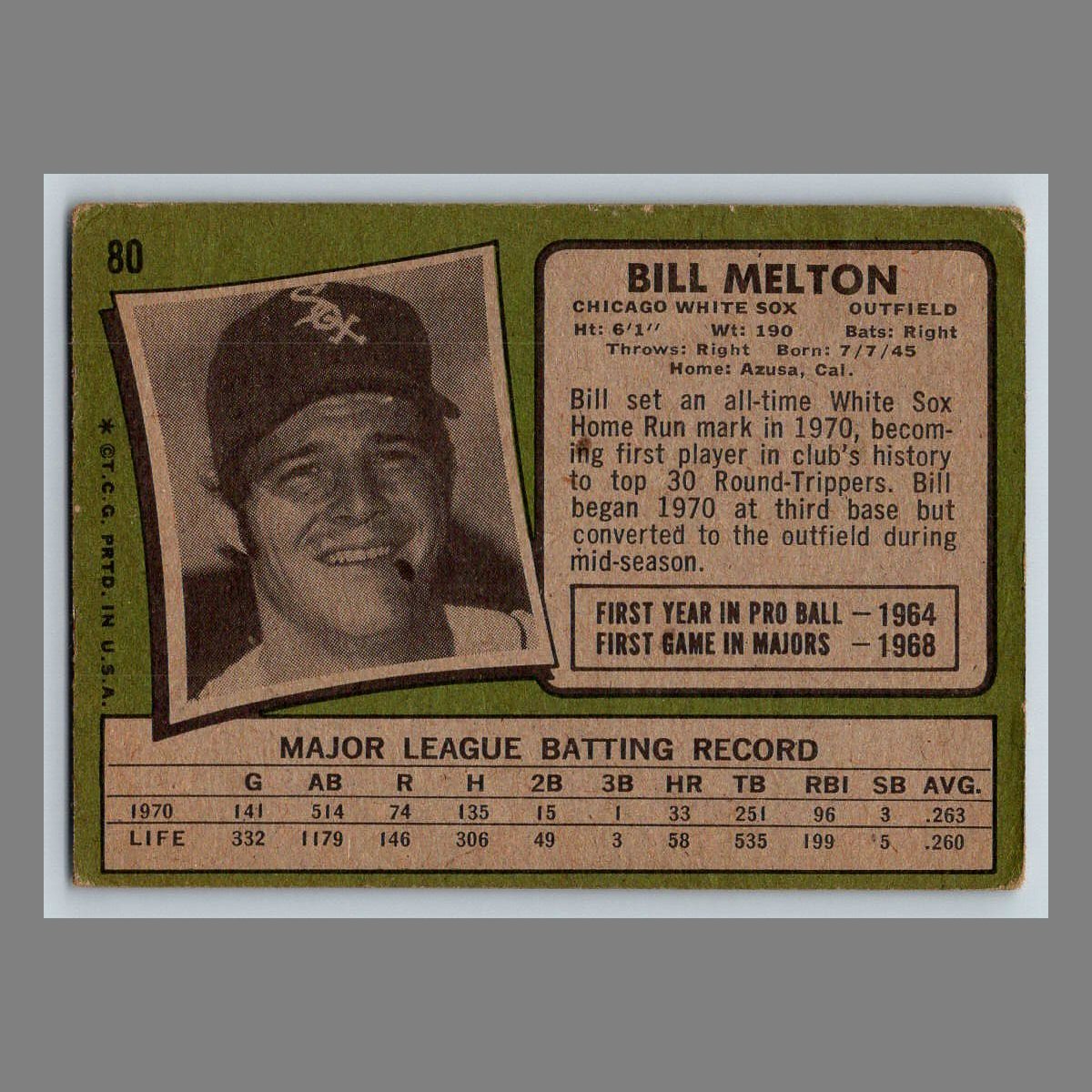 1971 Topps Baseball Cards #1 - 199 | You Pick | Complete Your Set - Picture 125 of 307