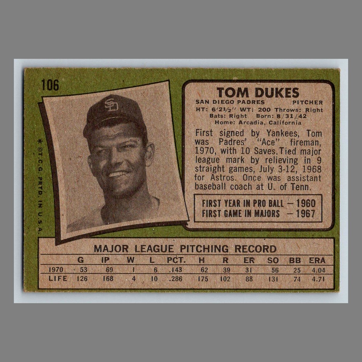 1971 Topps Baseball Cards #1 - 199 | You Pick | Complete Your Set - Picture 167 of 307