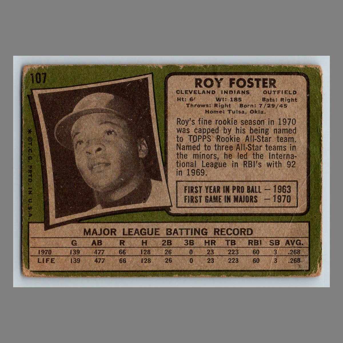 1971 Topps Baseball Cards #1 - 199 | You Pick | Complete Your Set - Picture 171 of 307