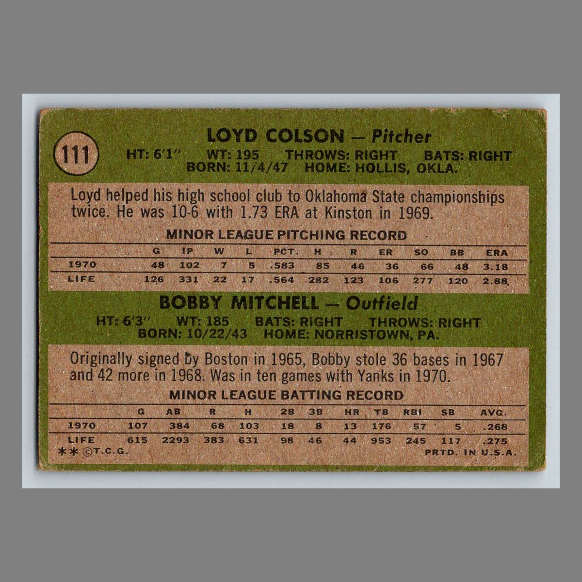 1971 Topps Baseball Cards #1 - 199 | You Pick | Complete Your Set - Picture 177 of 307
