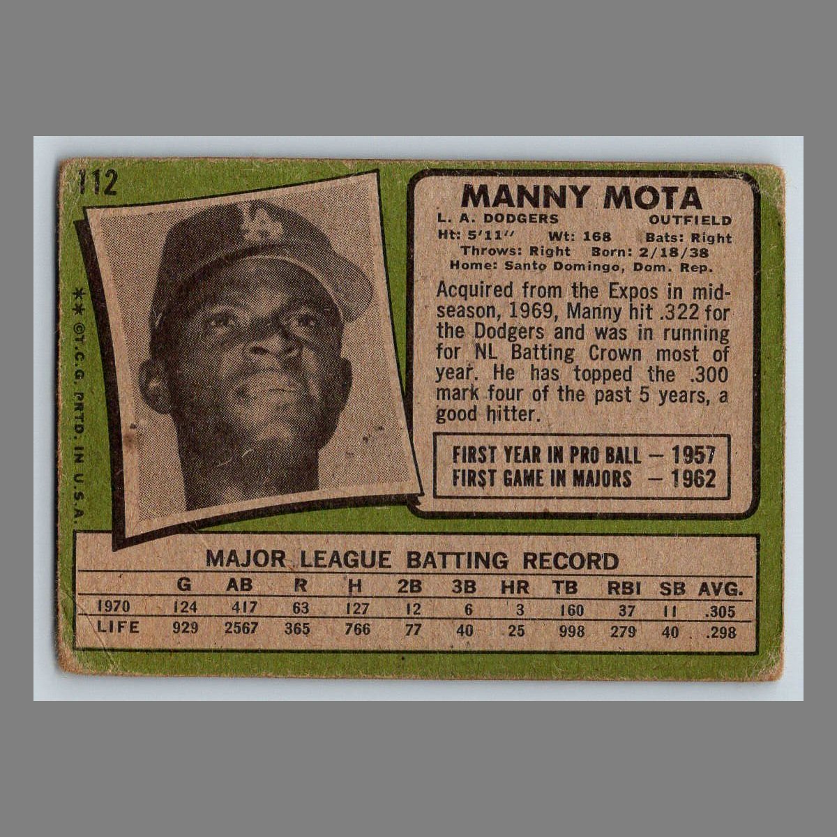 1971 Topps Baseball Cards #1 - 199 | You Pick | Complete Your Set - Picture 179 of 307