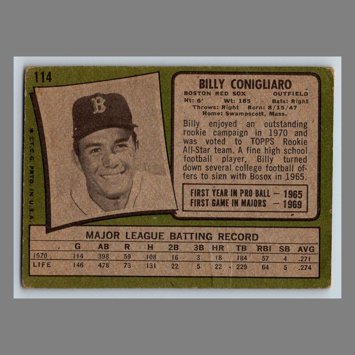 1971 Topps Baseball Cards #1 - 199 | You Pick | Complete Your Set - Picture 181 of 307