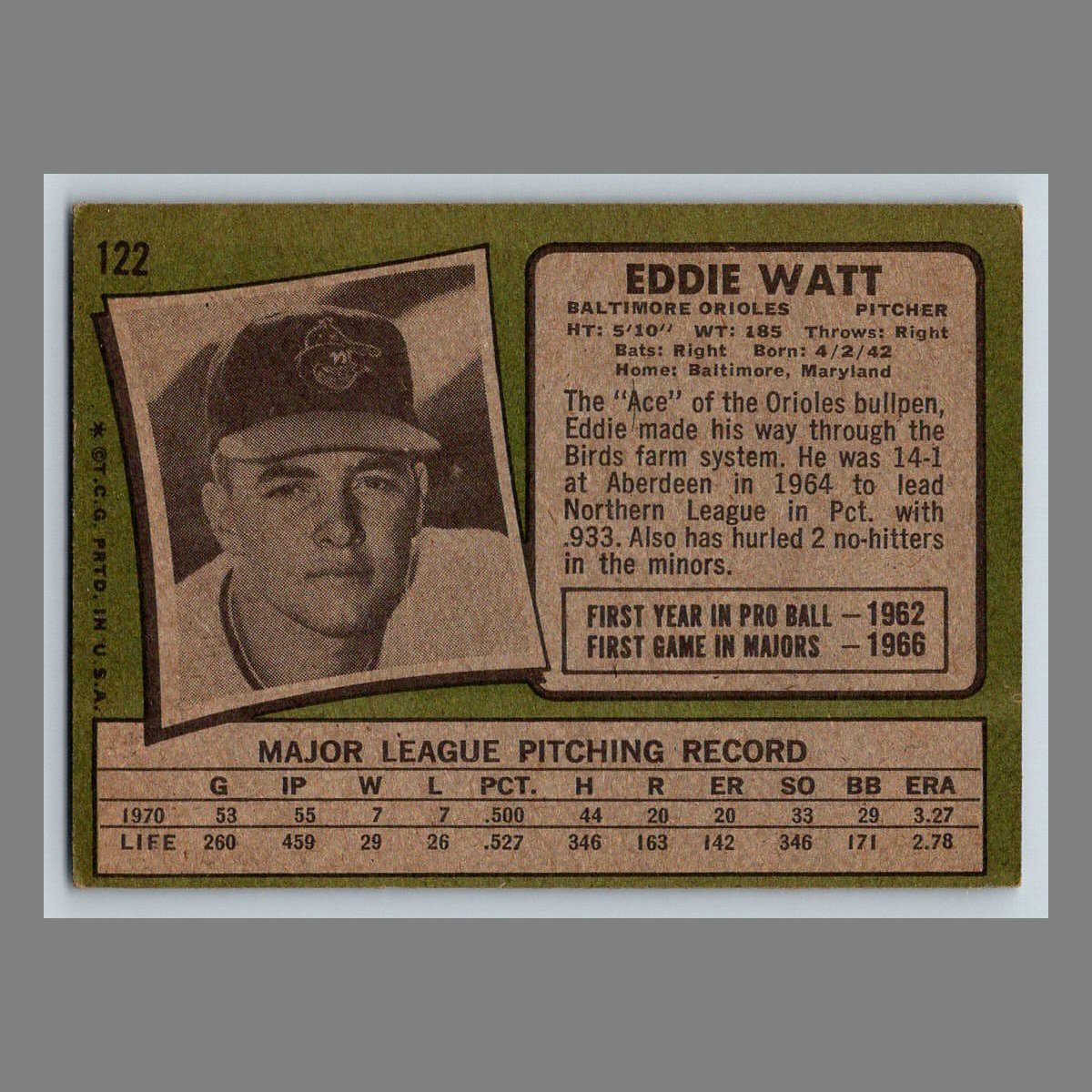 1971 Topps Baseball Cards #1 - 199 | You Pick | Complete Your Set - Picture 195 of 307