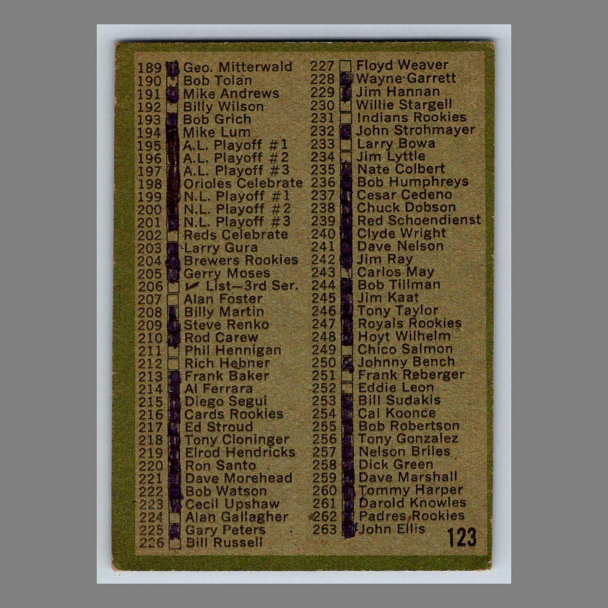 1971 Topps Baseball Cards #1 - 199 | You Pick | Complete Your Set - Picture 197 of 307
