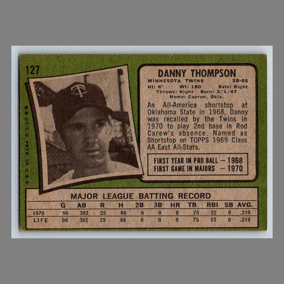 1971 Topps Baseball Cards #1 - 199 | You Pick | Complete Your Set - Picture 201 of 307