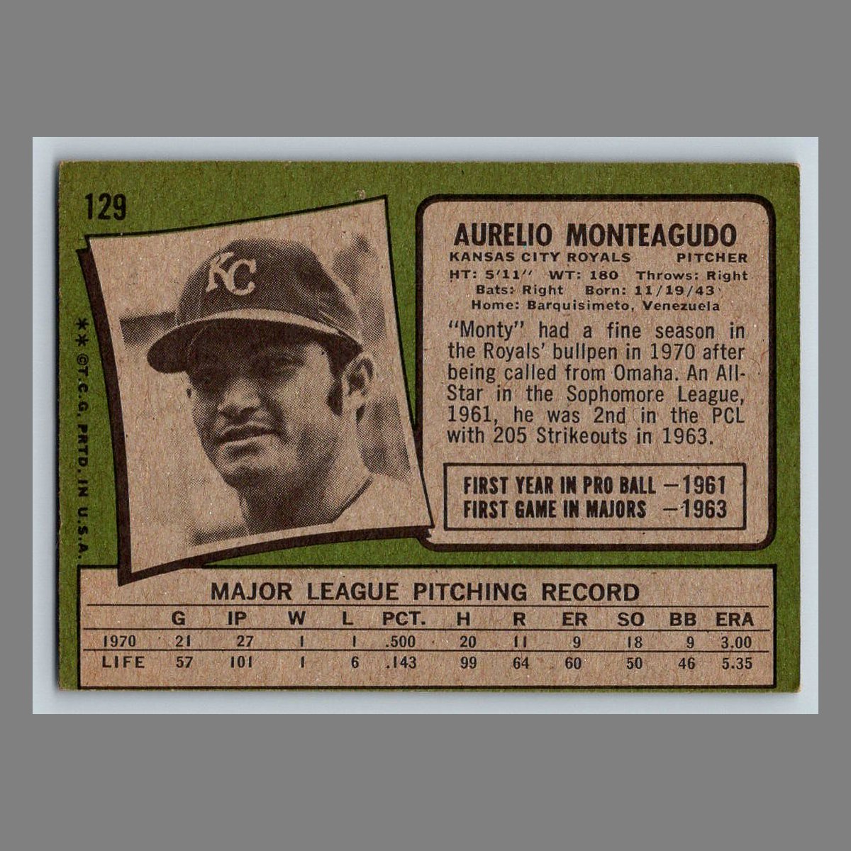 1971 Topps Baseball Cards #1 - 199 | You Pick | Complete Your Set - Picture 203 of 307