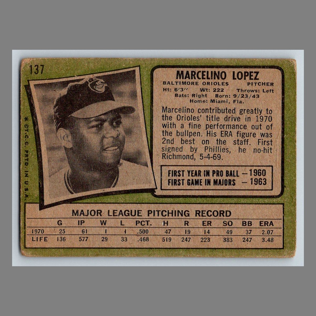 1971 Topps Baseball Cards #1 - 199 | You Pick | Complete Your Set - Picture 215 of 307