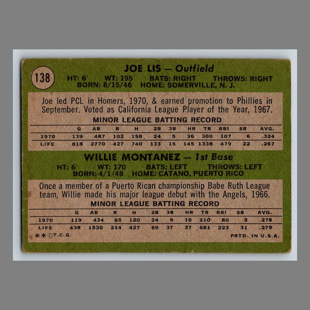 1971 Topps Baseball Cards #1 - 199 | You Pick | Complete Your Set - Picture 219 of 307