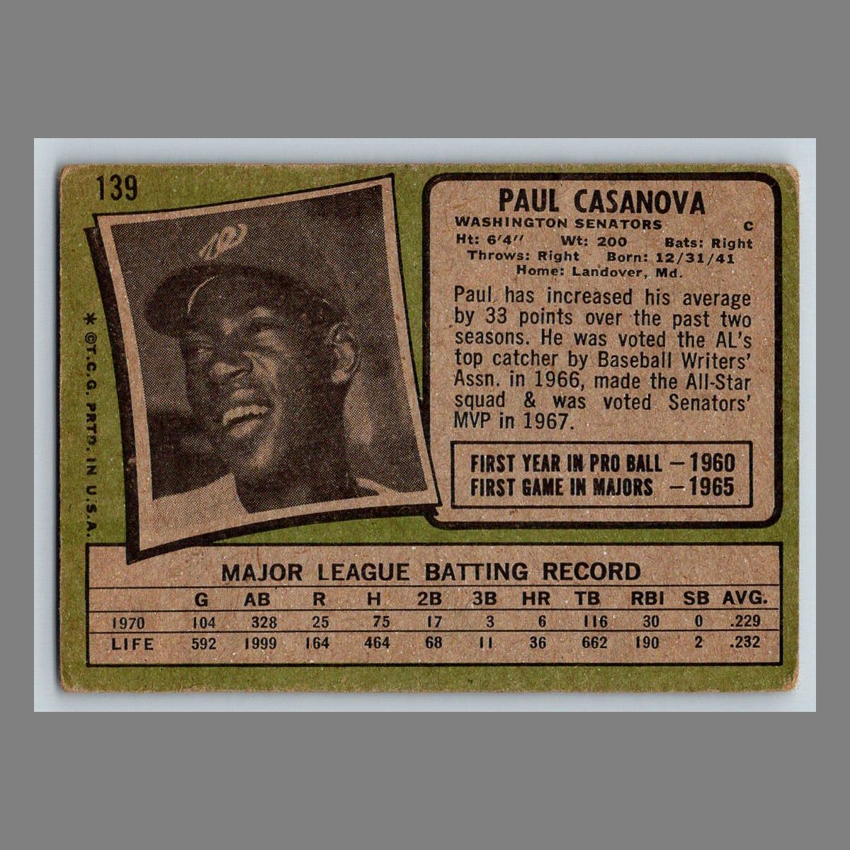 1971 Topps Baseball Cards #1 - 199 | You Pick | Complete Your Set - Picture 221 of 307