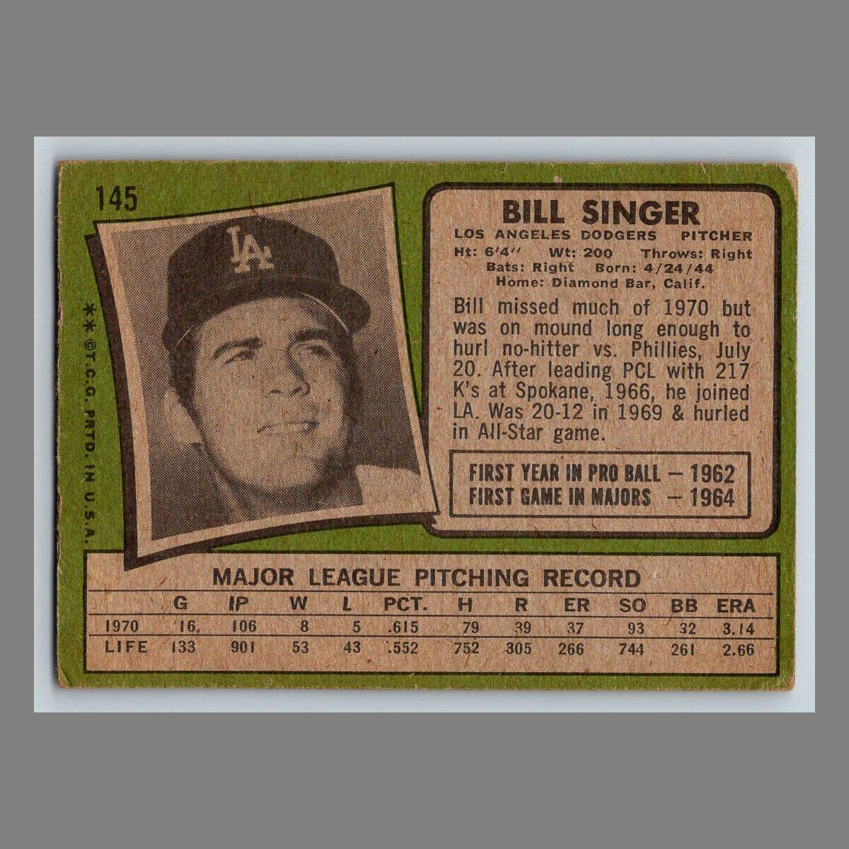1971 Topps Baseball Cards #1 - 199 | You Pick | Complete Your Set - Picture 227 of 307