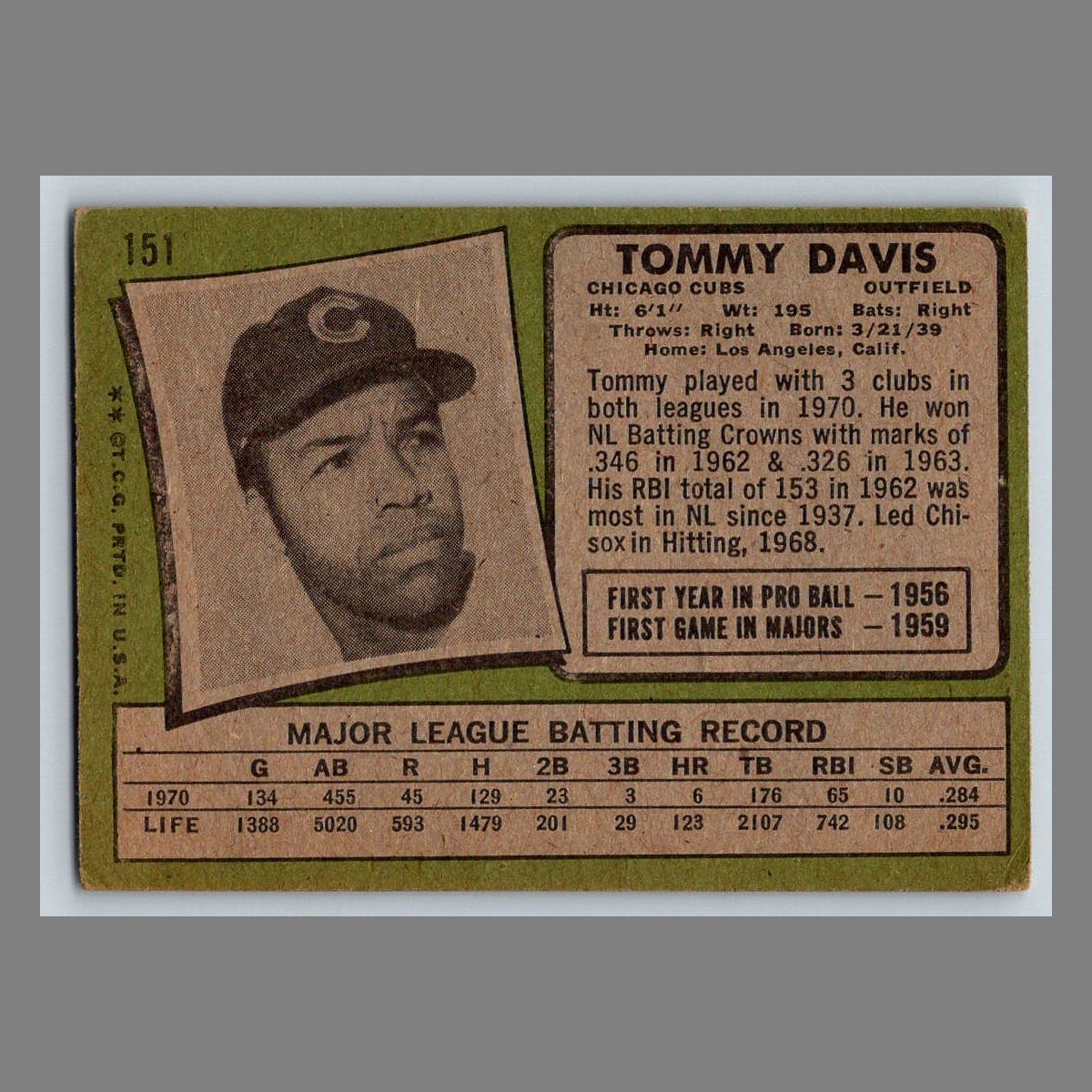 1971 Topps Baseball Cards #1 - 199 | You Pick | Complete Your Set - Picture 235 of 307