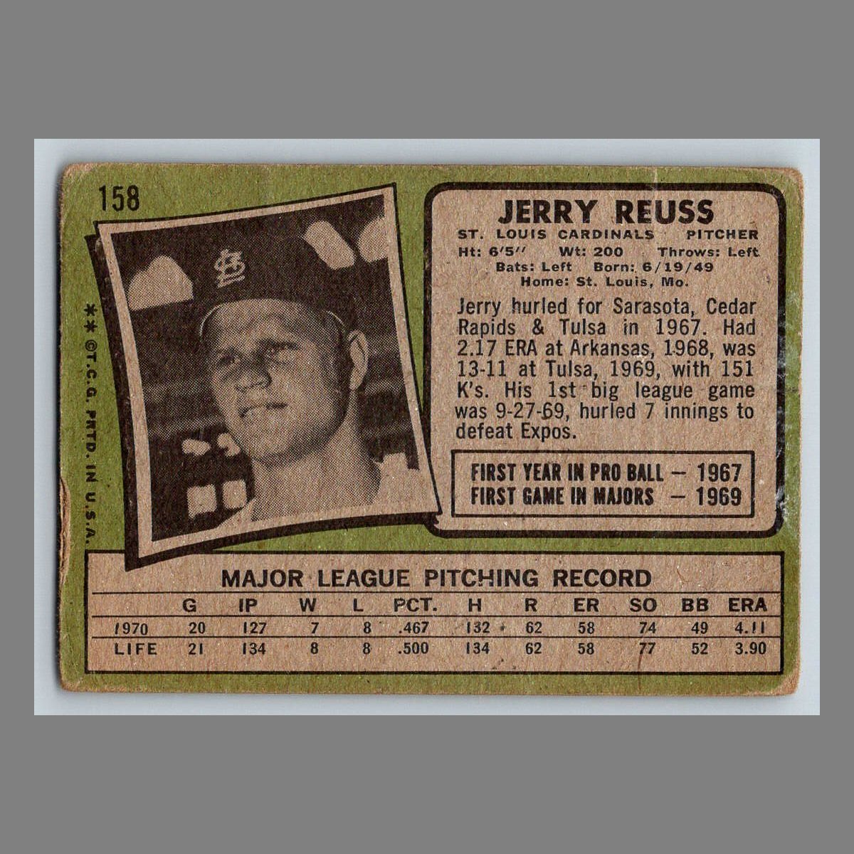 1971 Topps Baseball Cards #1 - 199 | You Pick | Complete Your Set - Picture 249 of 307