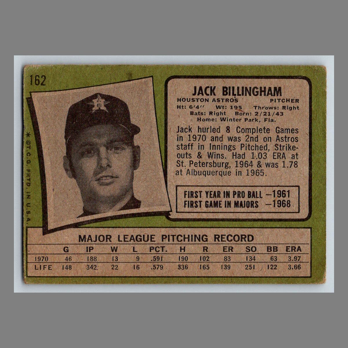1971 Topps Baseball Cards #1 - 199 | You Pick | Complete Your Set - Picture 255 of 307