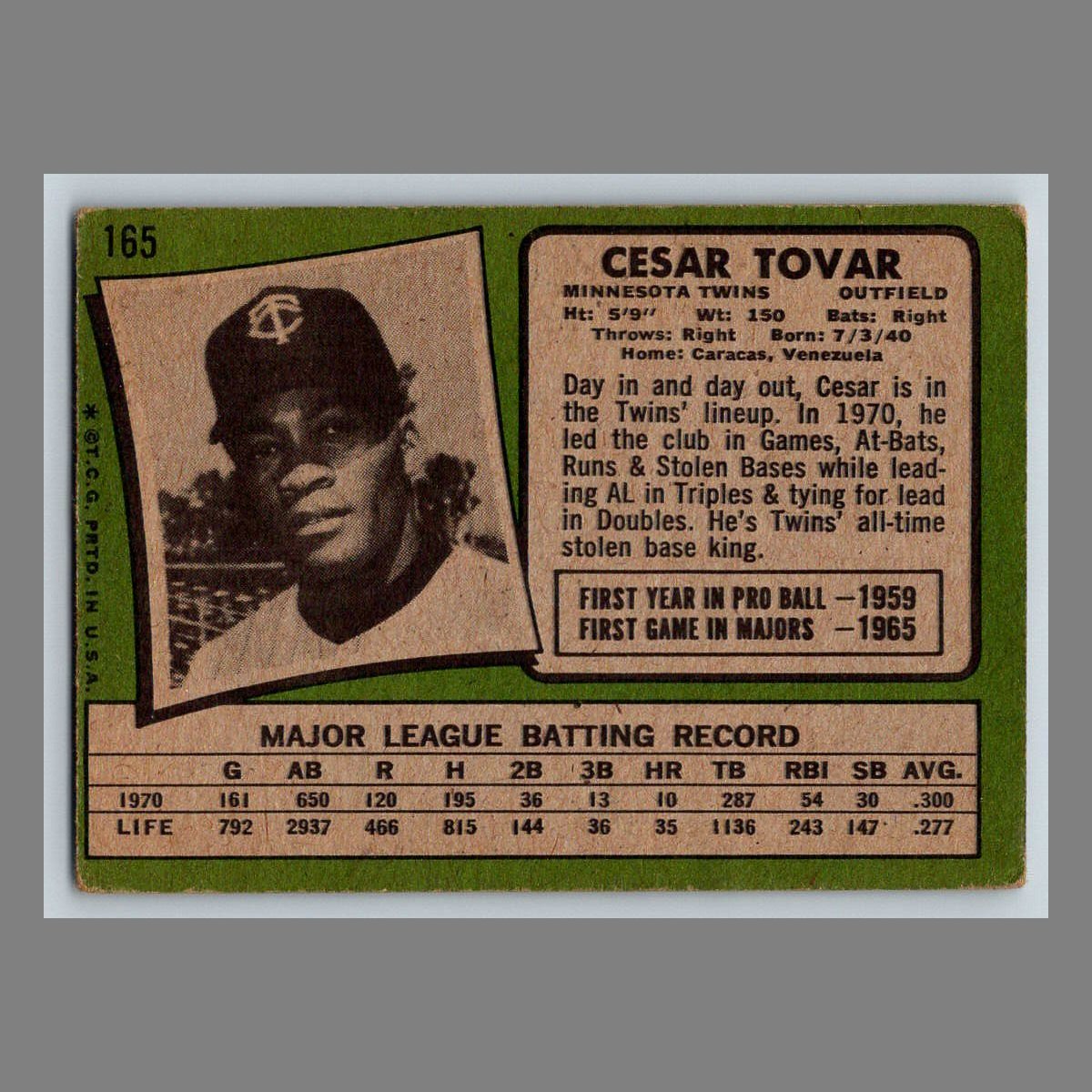 1971 Topps Baseball Cards #1 - 199 | You Pick | Complete Your Set - Picture 259 of 307