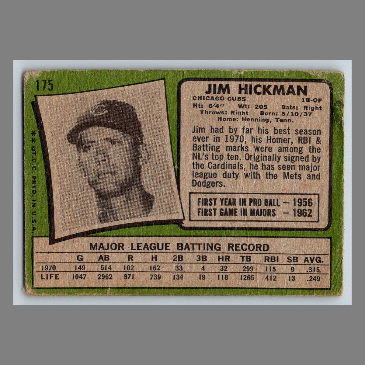 1971 Topps Baseball Cards #1 - 199 | You Pick | Complete Your Set - Picture 275 of 307