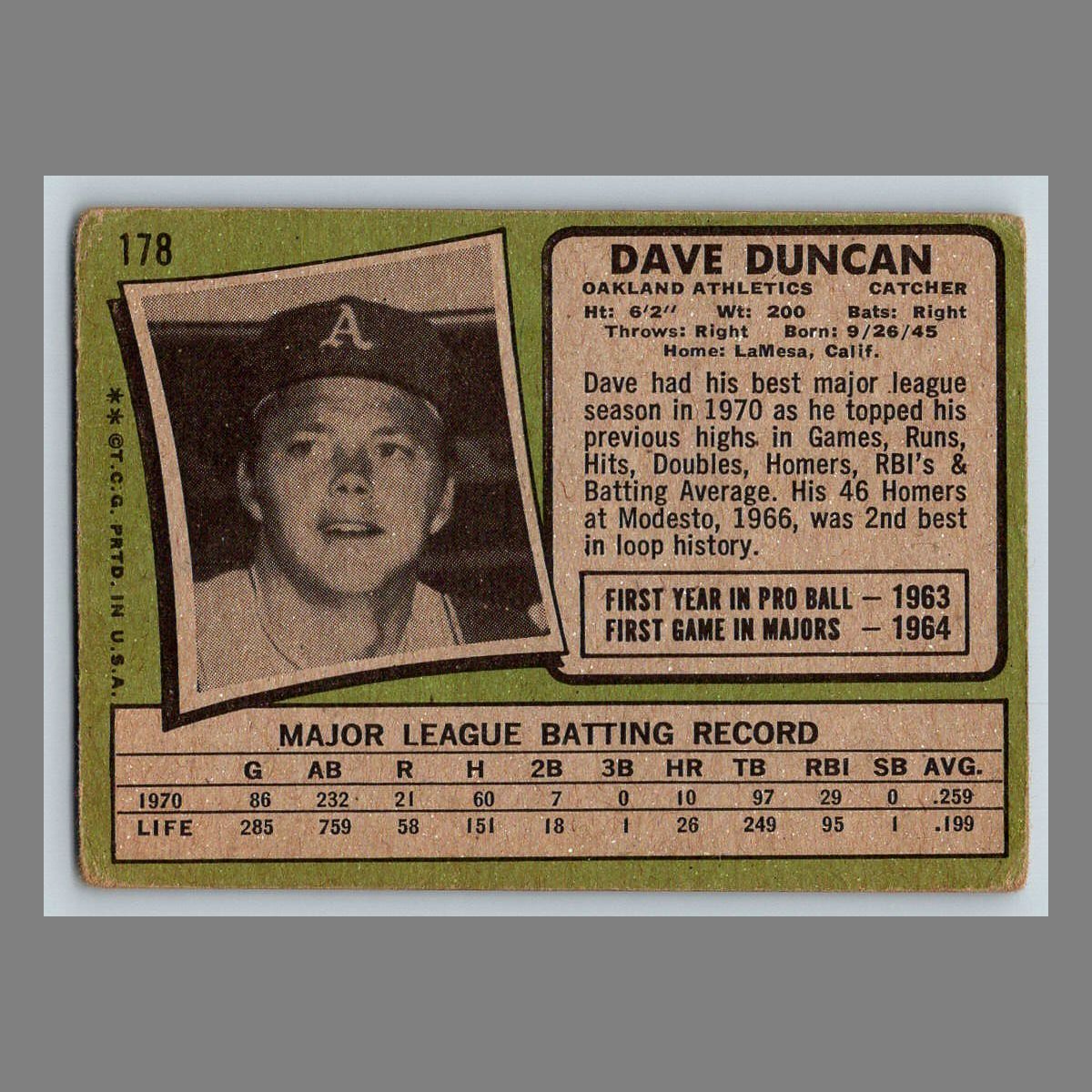 1971 Topps Baseball Cards #1 - 199 | You Pick | Complete Your Set - Picture 279 of 307