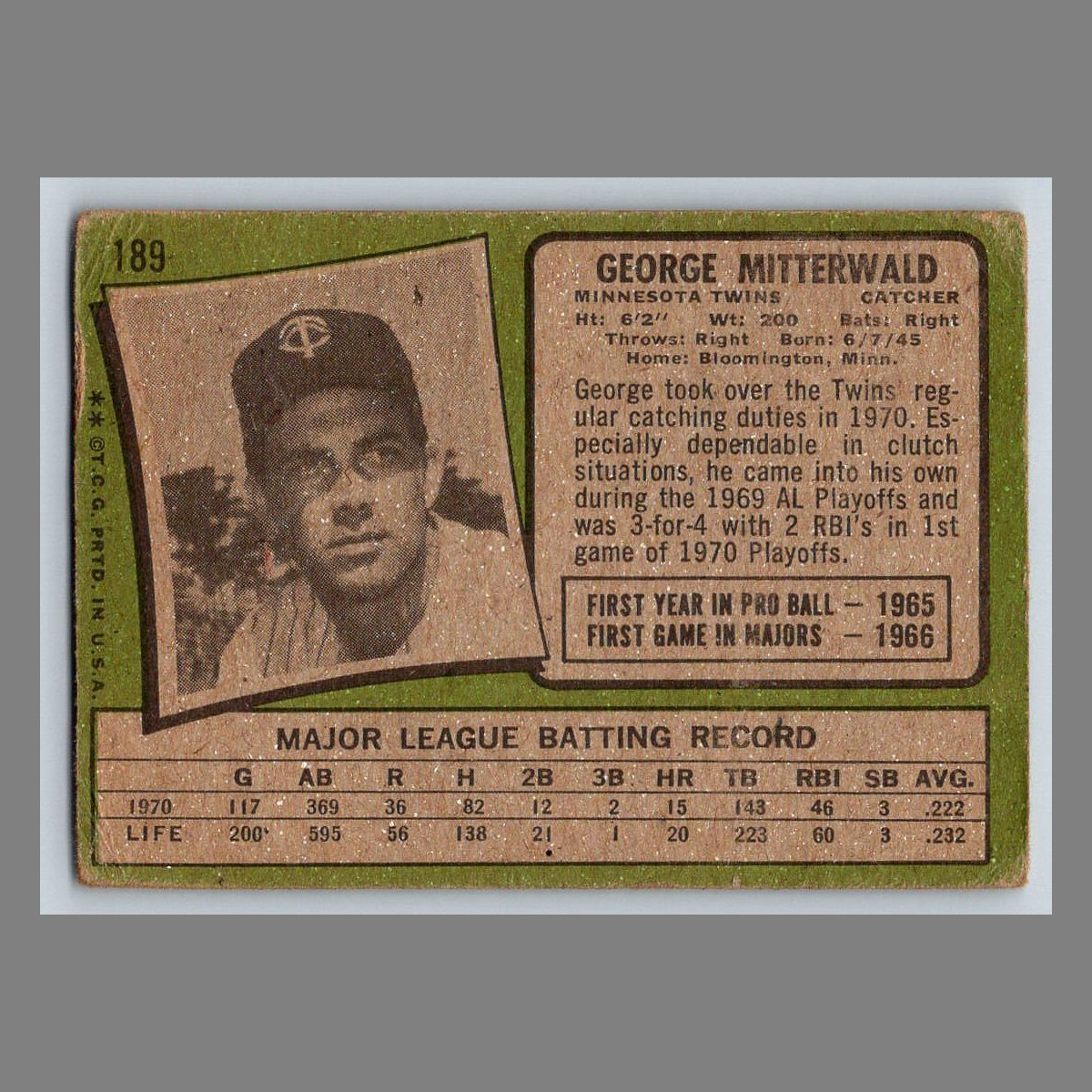 1971 Topps Baseball Cards #1 - 199 | You Pick | Complete Your Set - Picture 295 of 307