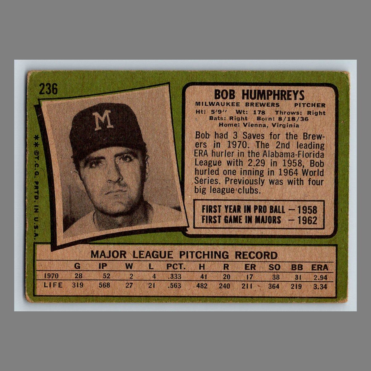 1971 Topps Baseball Cards #200 - 399 | You Pick | Complete Your Set - Picture 53 of 239