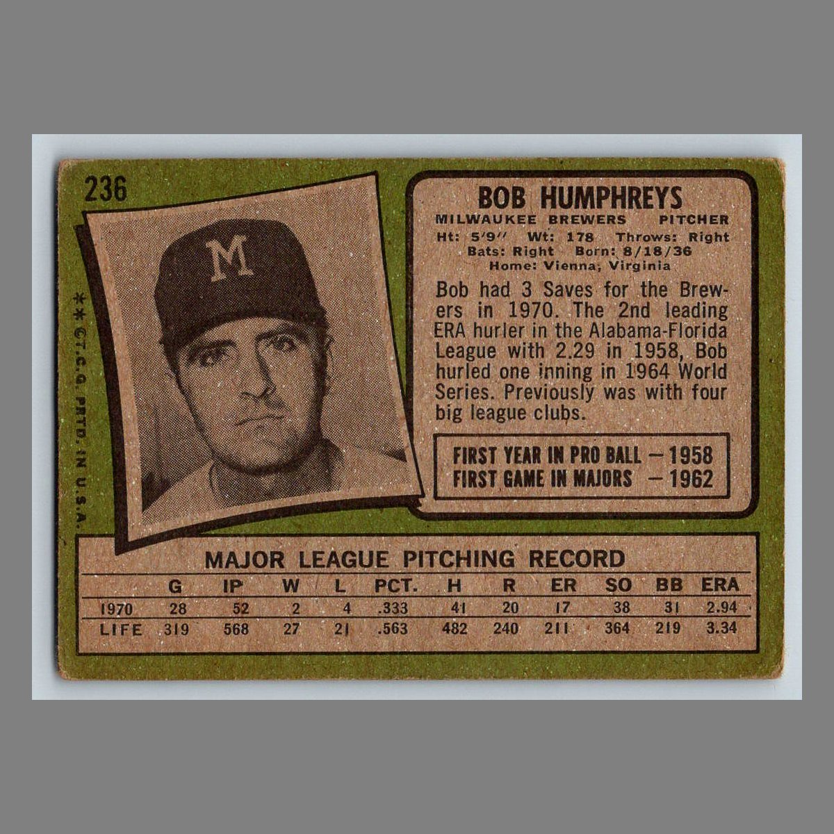 1971 Topps Baseball Cards #200 - 399 | You Pick | Complete Your Set - Picture 55 of 239