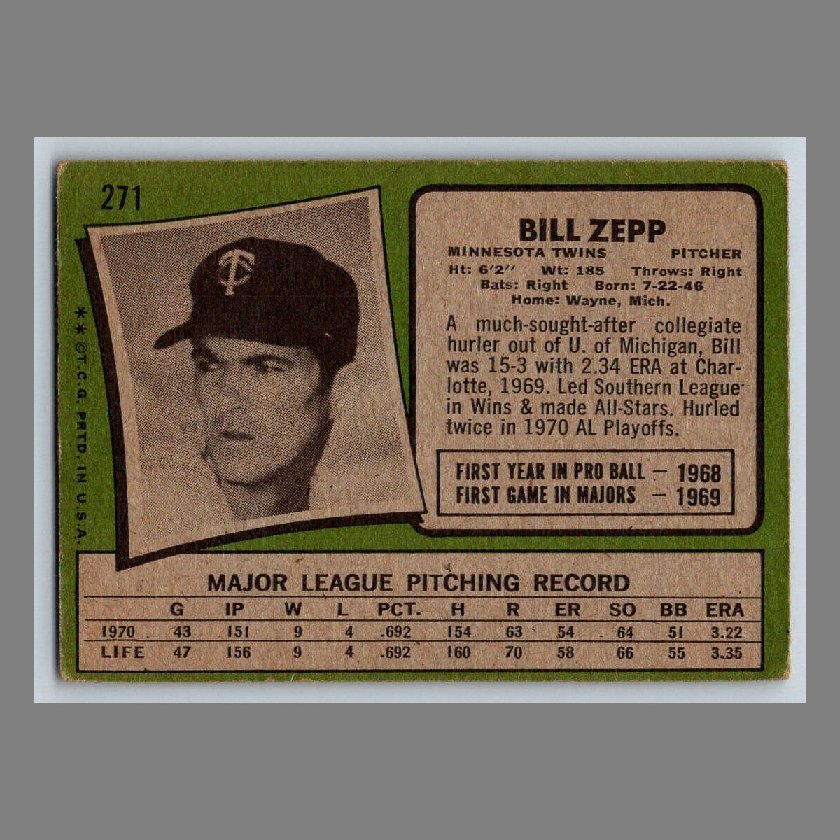 1971 Topps Baseball Cards #200 - 399 | You Pick | Complete Your Set - Picture 109 of 239