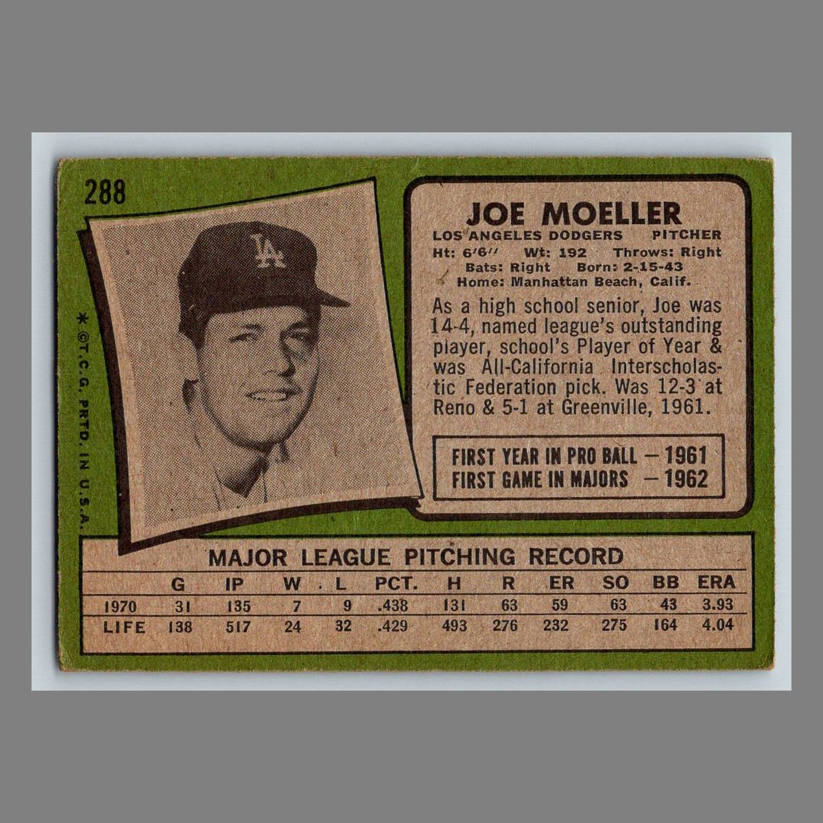 1971 Topps Baseball Cards #200 - 399 | You Pick | Complete Your Set - Picture 125 of 239