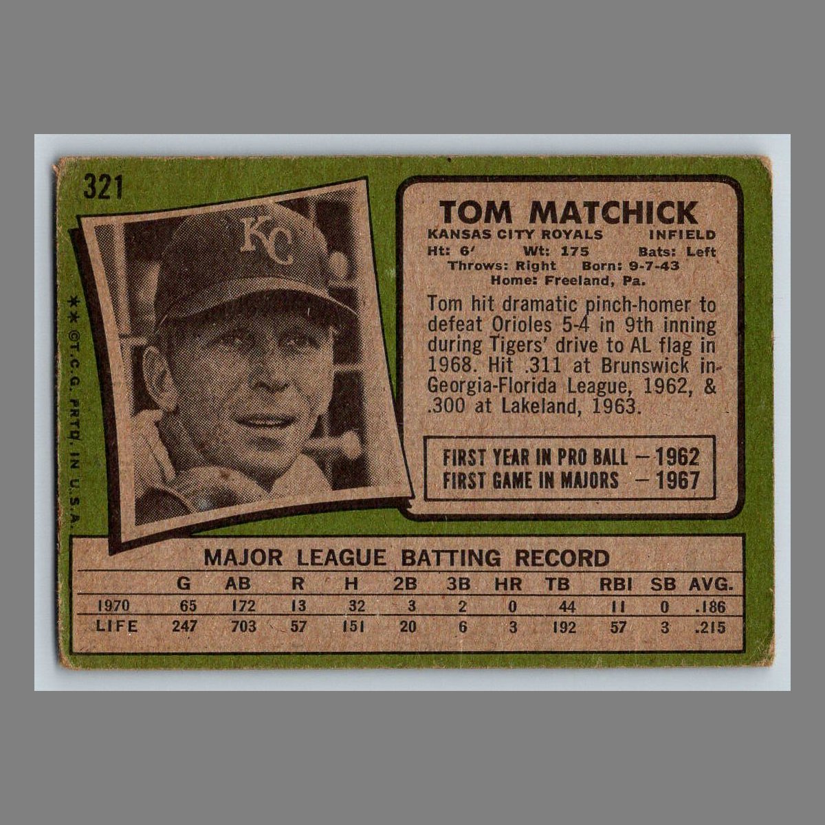 1971 Topps Baseball Cards #200 - 399 | You Pick | Complete Your Set - Picture 171 of 239