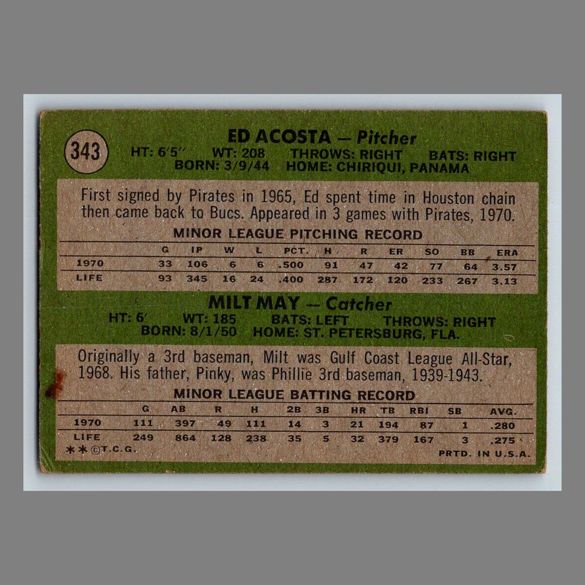 1971 Topps Baseball Cards #200 - 399 | You Pick | Complete Your Set - Picture 189 of 239