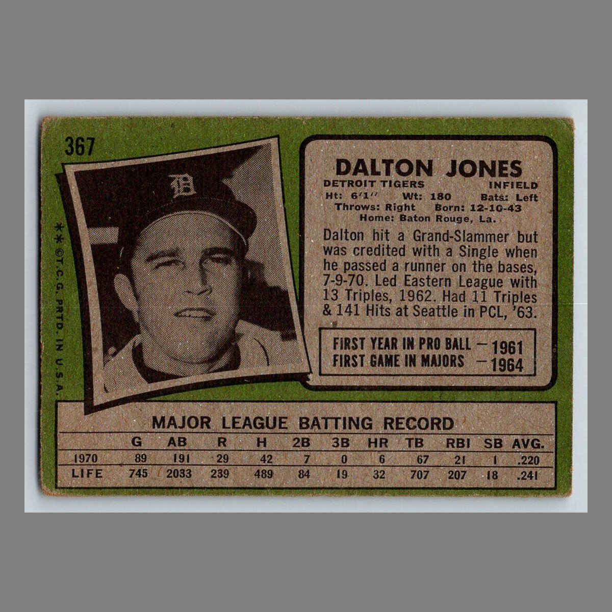 1971 Topps Baseball Cards #200 - 399 | You Pick | Complete Your Set - Picture 217 of 239