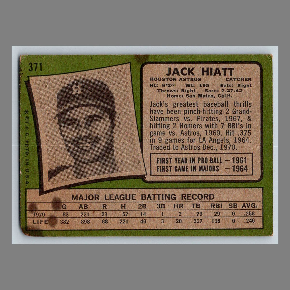 1971 Topps Baseball Cards #200 - 399 | You Pick | Complete Your Set - Picture 223 of 239