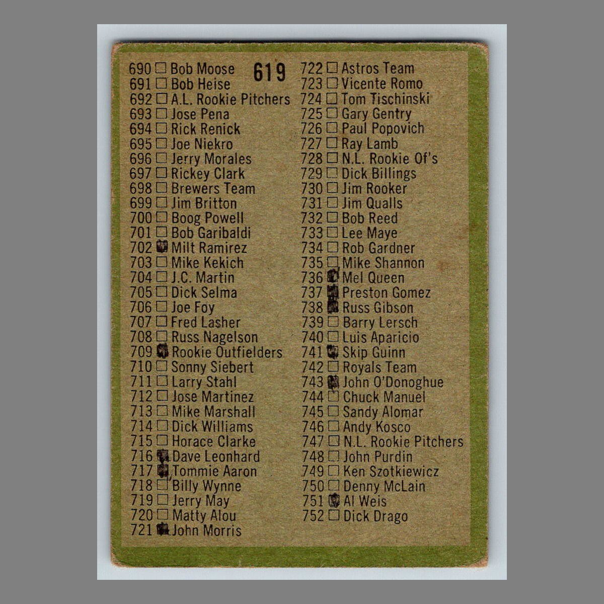 1971 Topps Baseball Cards #600 - 752 | You Pick | Complete Your Set - Picture 7 of 45
