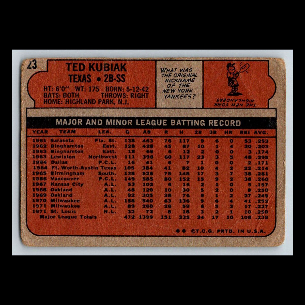1972 Topps Baseball Cards #1 - 200 | You Pick | Complete Your Set - Picture 31 of 153