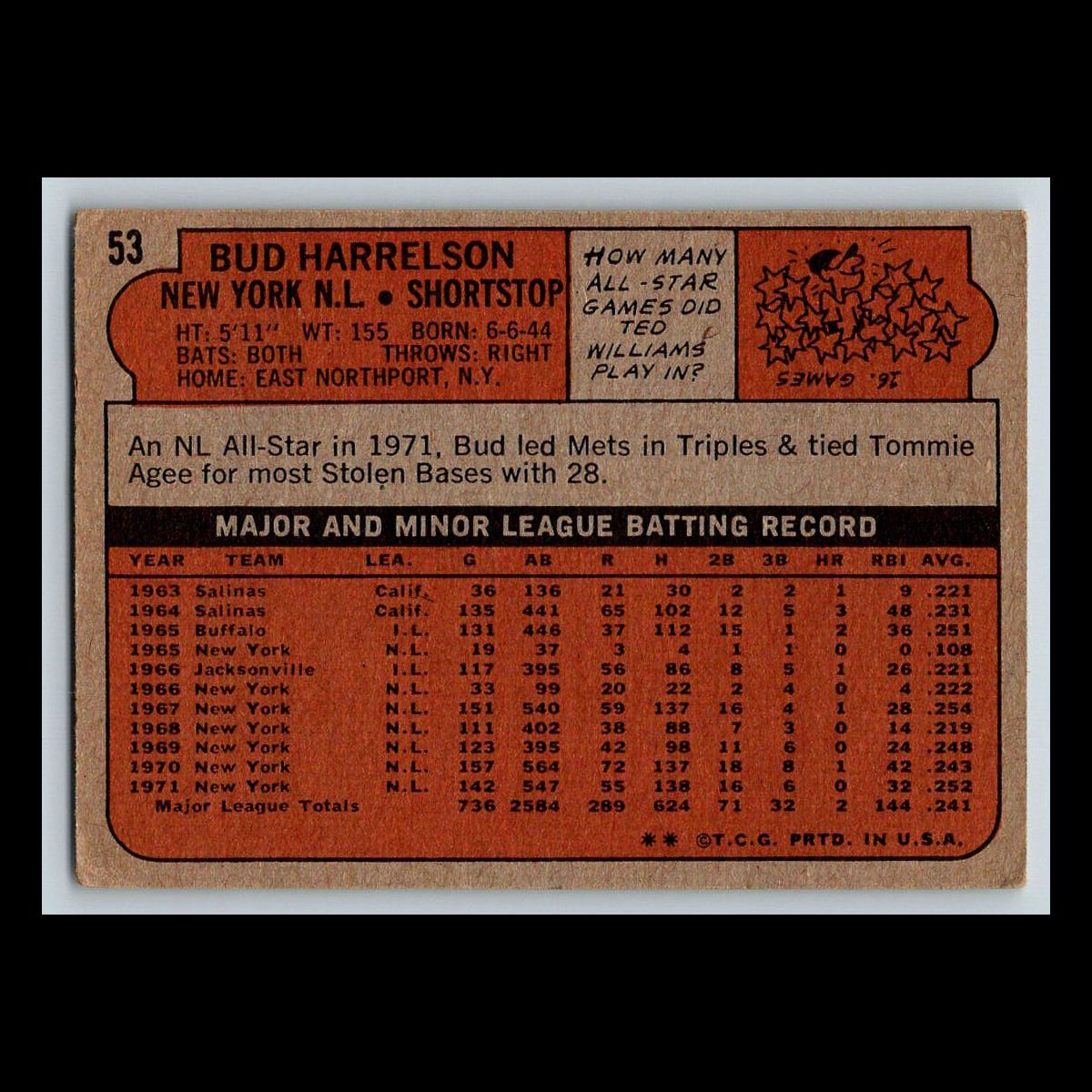 1972 Topps Baseball Cards #1 - 200 | You Pick | Complete Your Set - Picture 73 of 153