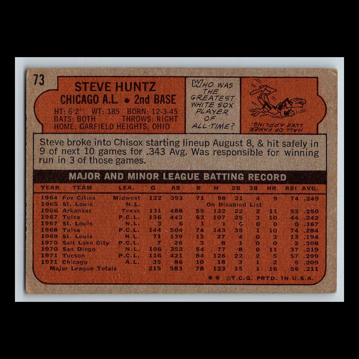 1972 Topps Baseball Cards #1 - 200 | You Pick | Complete Your Set - Picture 125 of 153