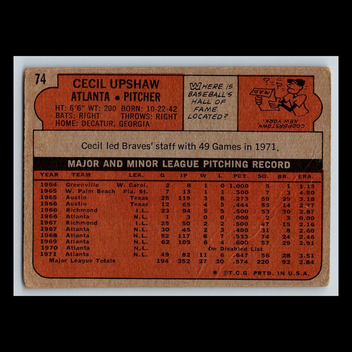 1972 Topps Baseball Cards #1 - 200 | You Pick | Complete Your Set - Picture 127 of 153