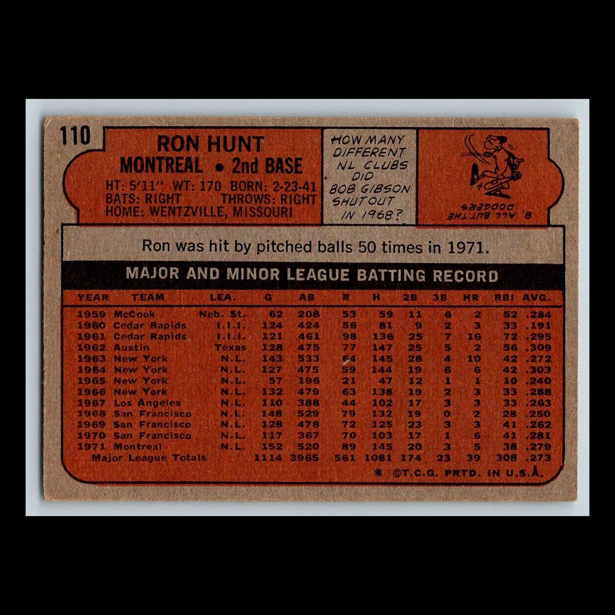 1972 Topps Baseball Cards #1 - 200 | You Pick | Complete Your Set - Picture 143 of 153