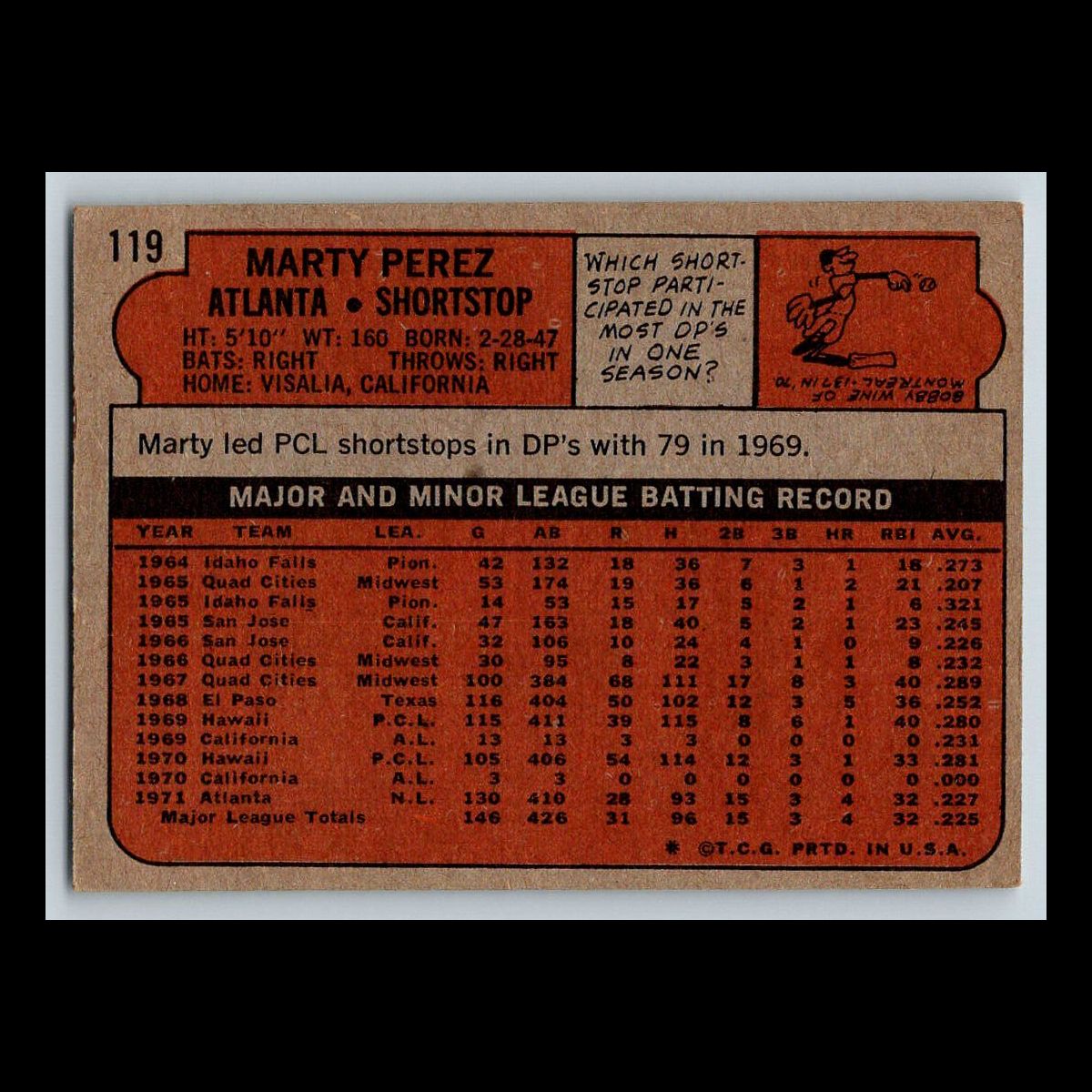 1972 Topps Baseball Cards #1 - 200 | You Pick | Complete Your Set - Picture 145 of 153