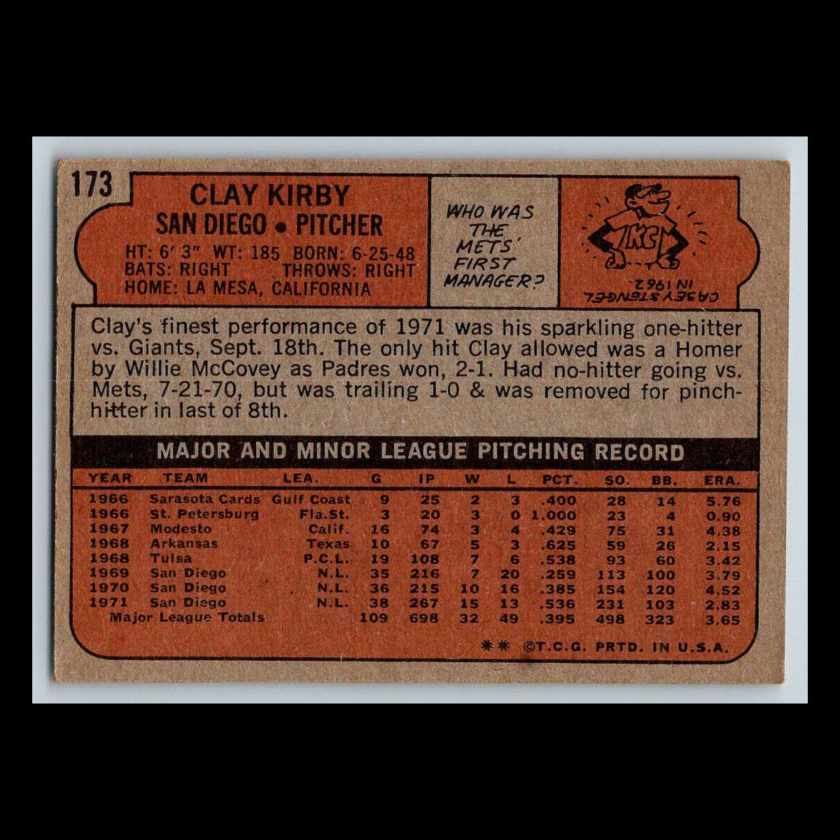 1972 Topps Baseball Cards #1 - 200 | You Pick | Complete Your Set - Picture 151 of 153